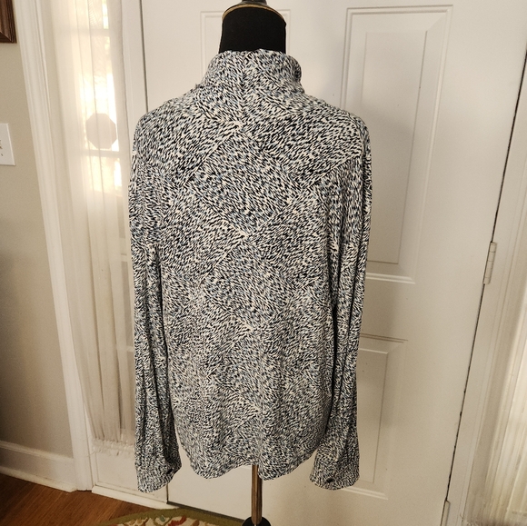Talbots Long Sleeve Turtleneck in Blues  Size XL - Picture 2 of 6